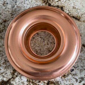 Vintage Aluminum Copper Anodized Gelatin Mold Pan 11” inches Wide 3” inches Tall